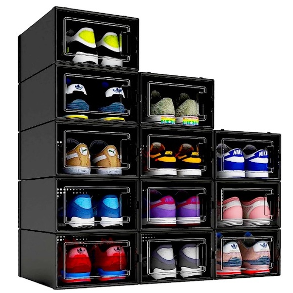 12 Pack Shoe Organizer Boxes, - Picture 1 of 2